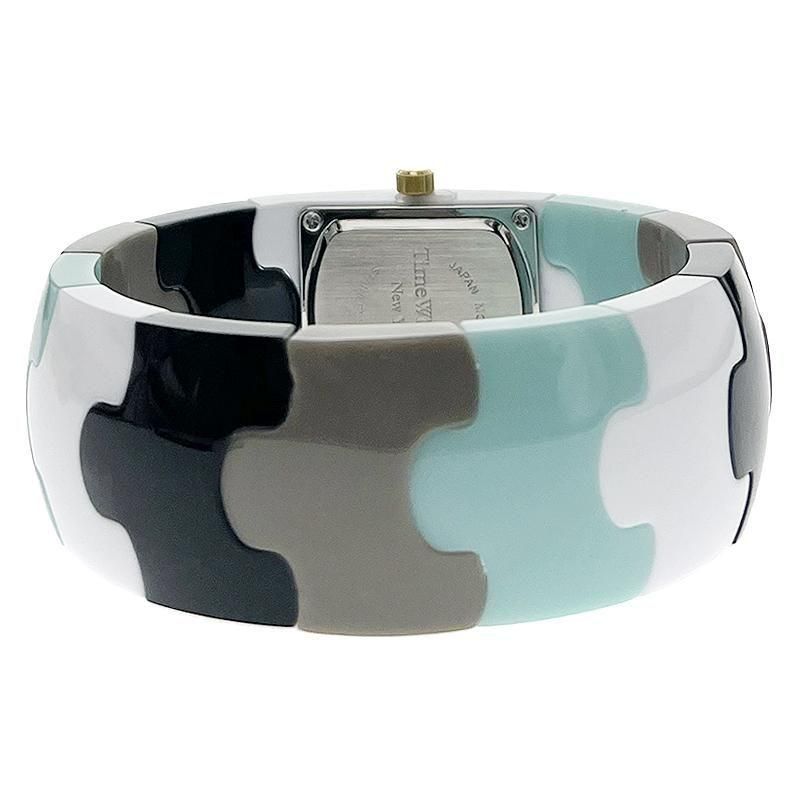 ハンプトンシリーズ #PZ-47 - ホワイト / ベビーブルー マルチ