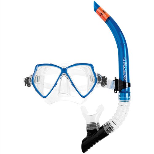 lærer smøre diktator サブギア Sub Gear Super VU Mask Snorkel Set Blue - ダイビング機材の通販専門店|全国送料無料！