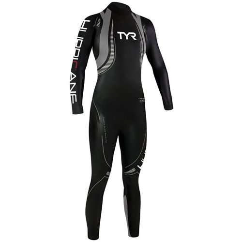 TYR Hurricane Category 3 Women's Triathlon Wetsuit, Black/Silver