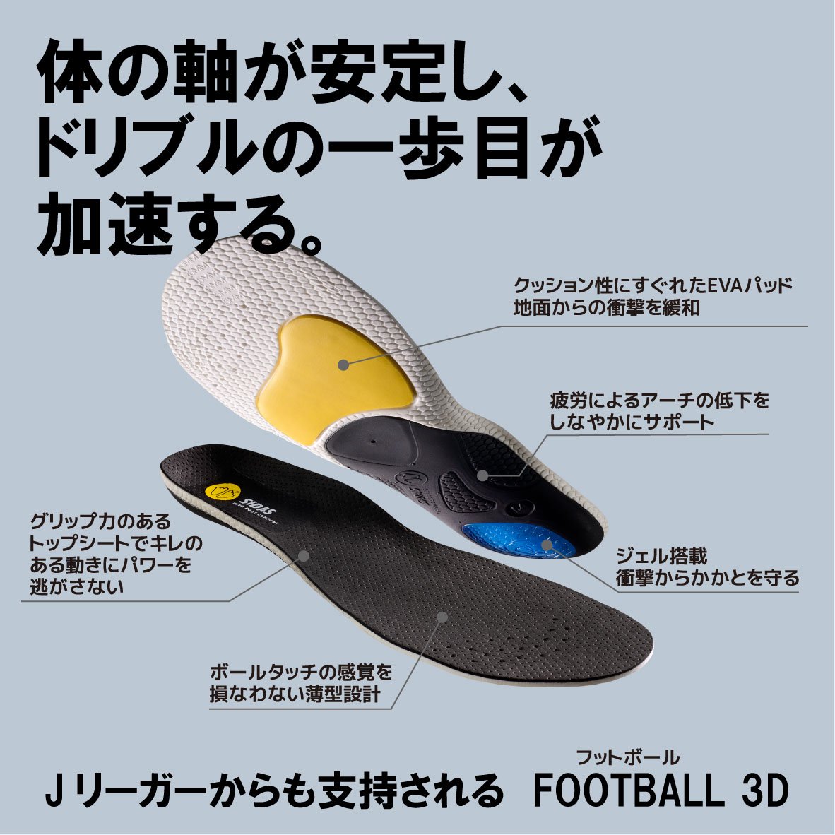 フットボール3D（FOOTBALL3D） SIDAS JAPAN ONLINE SHOP シダスジャパン公式オンラインショップ
