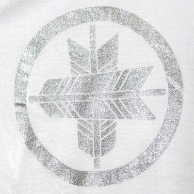 オリジナル和柄Tシャツ/家紋(白)
