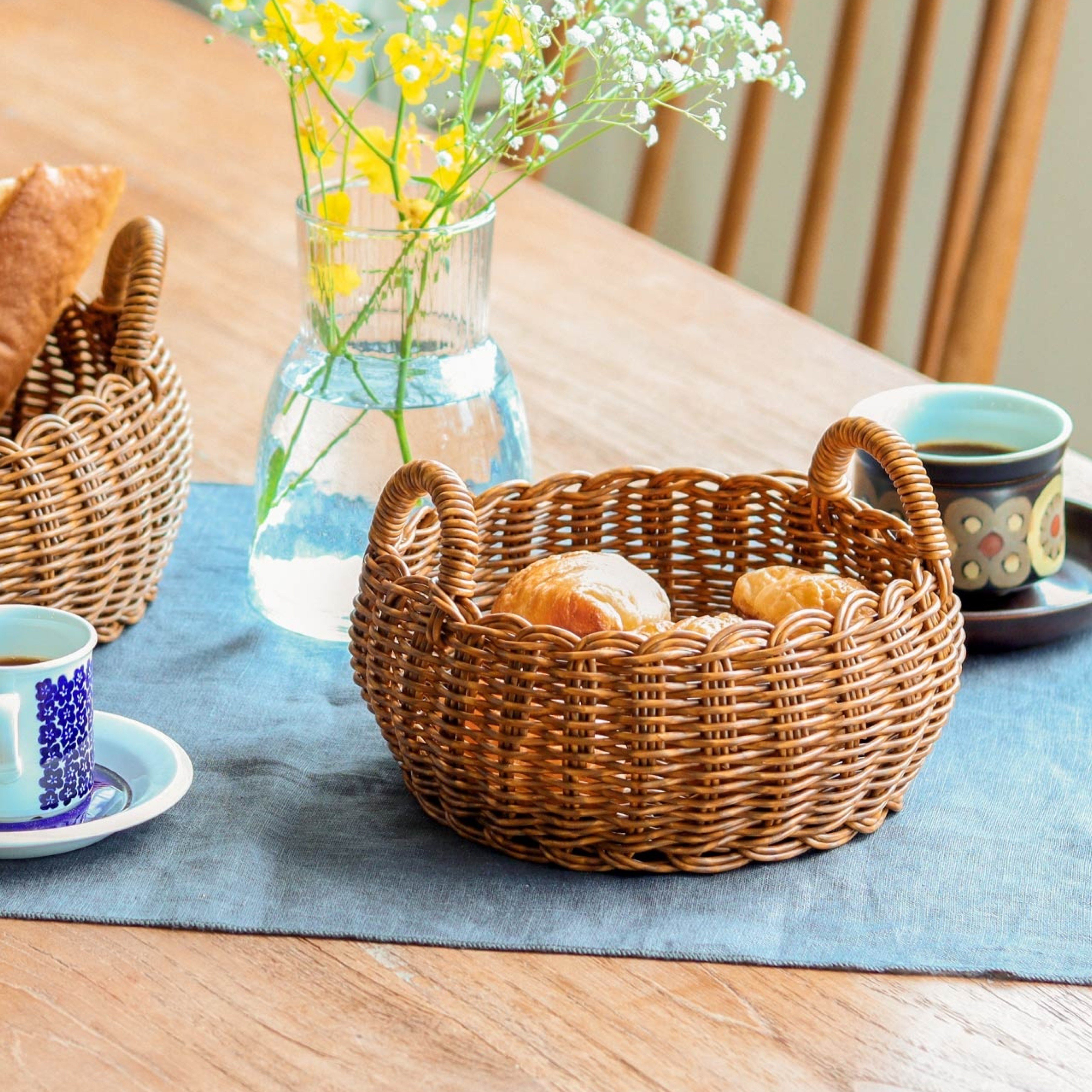 日本正規品 みかん 丸いバスケット 洗えるかご みかんかご 野菜かご