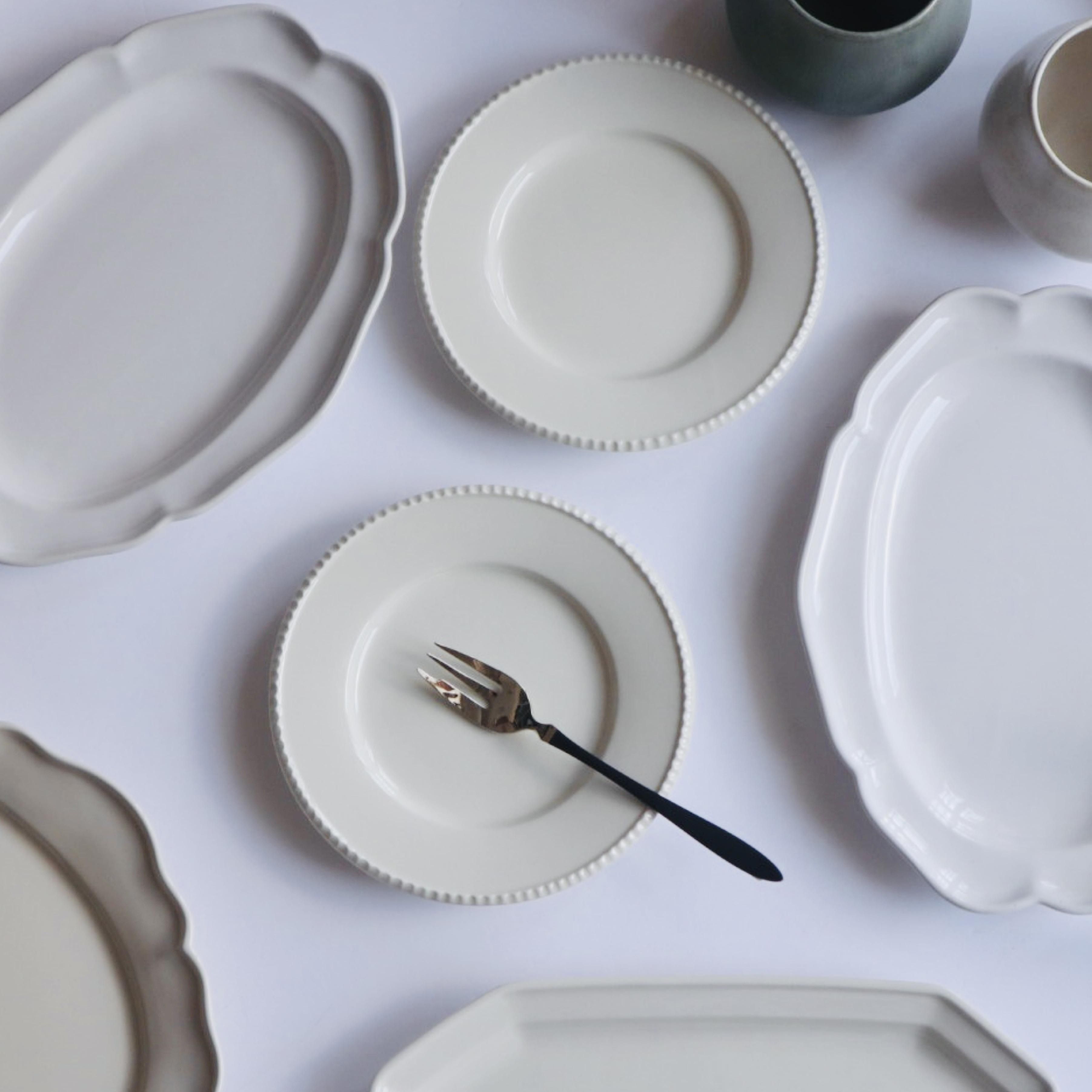 かもめ製作所 | 淵彫デルフト ケーキ皿 16cm - Anchor Bridge アンカー