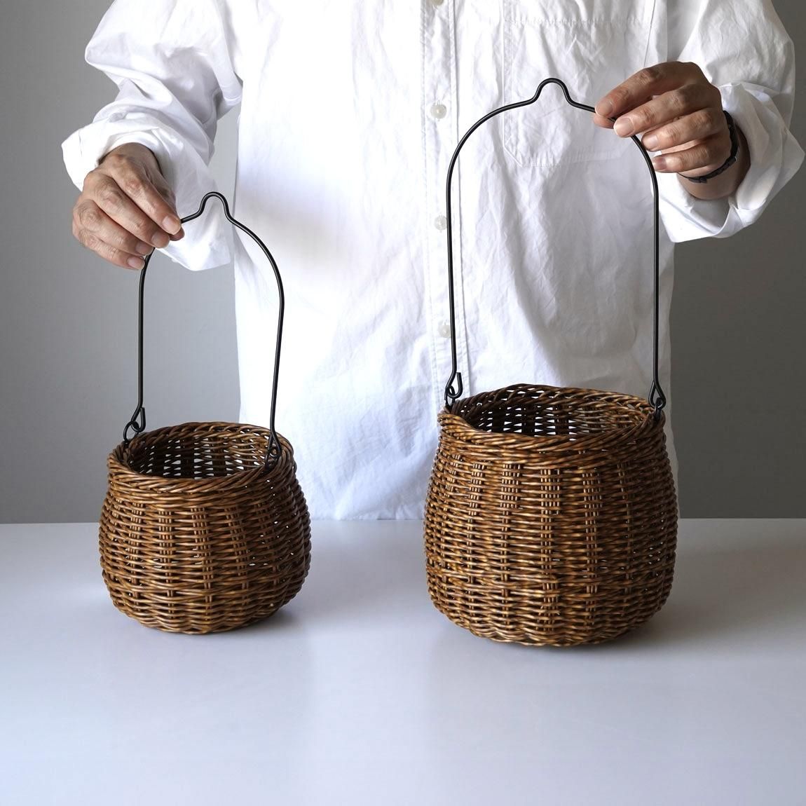 ♡アン＆アンディ♡カゴ　バスケット Creer（家具、インテリア） ユティル オーバルハンドルバスケットL