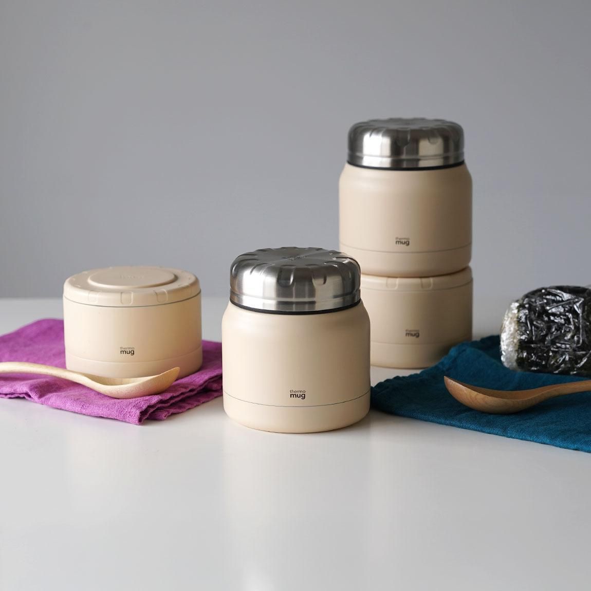 thermo mug スープジャー 3点セット アイボリー thermo mug スープジャー 3点セット アイボリー新しい
