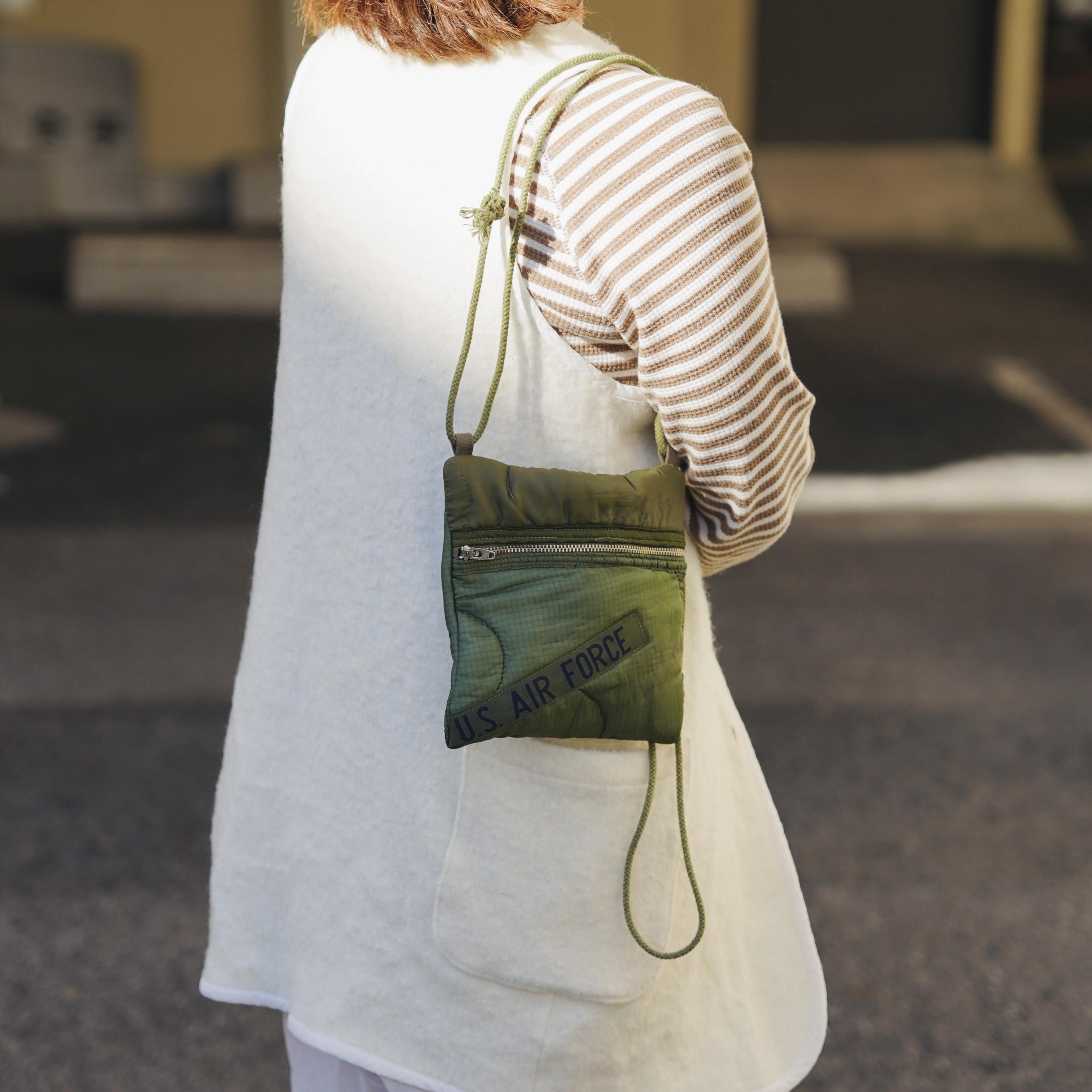 redad レダッド ミリタリーライナー 格子バケットバッグ キルティングアメリカ軍 military liner  リメイクバック