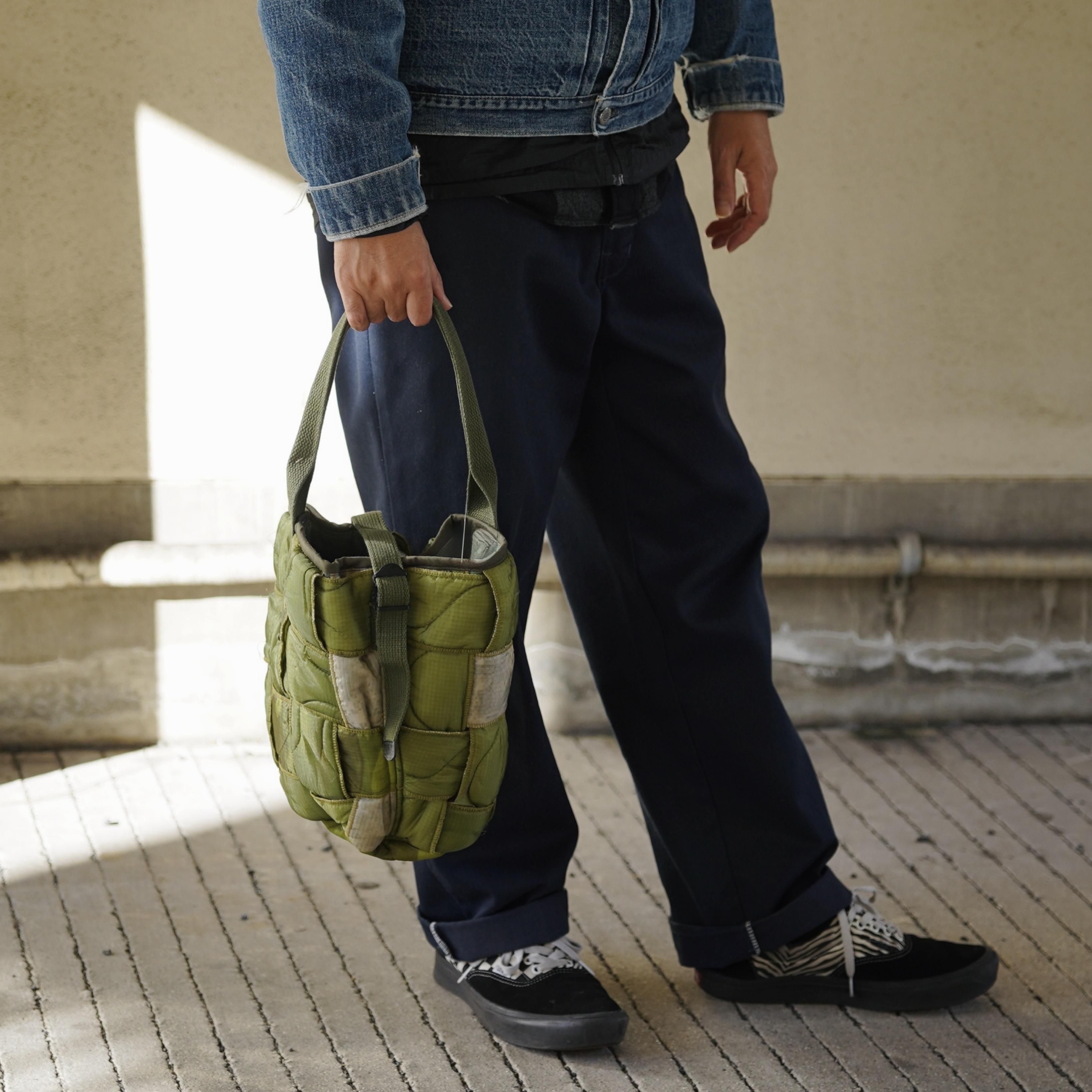 redad レダッド ミリタリーライナー 格子バケットバッグ キルティングアメリカ軍 military liner  リメイクバック