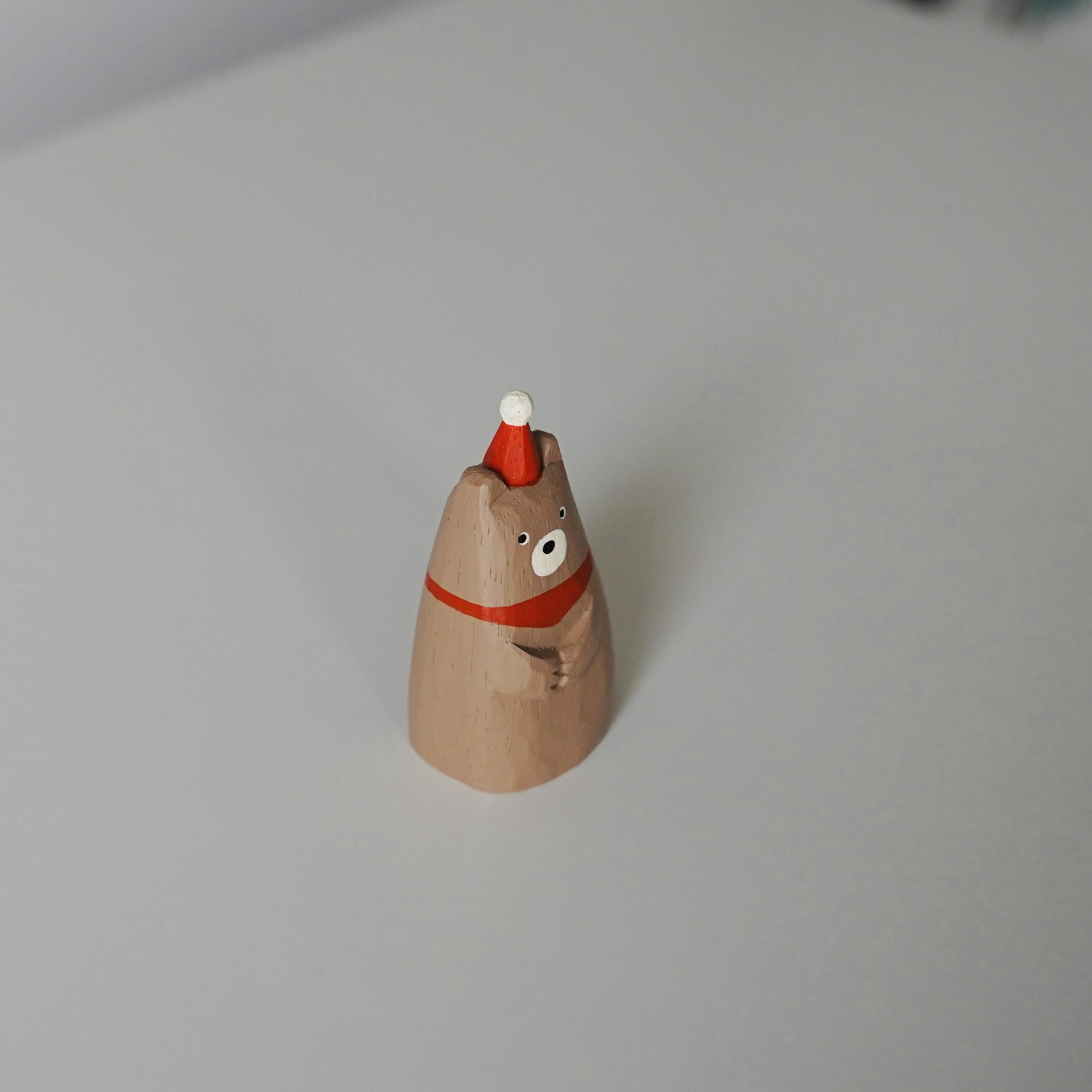 ぽれぽれ動物  よりそいツリー クリスマスツリー ヨウル polepole animal  T-Lab. ティーラボ  動物置物 木彫り オブジェ1