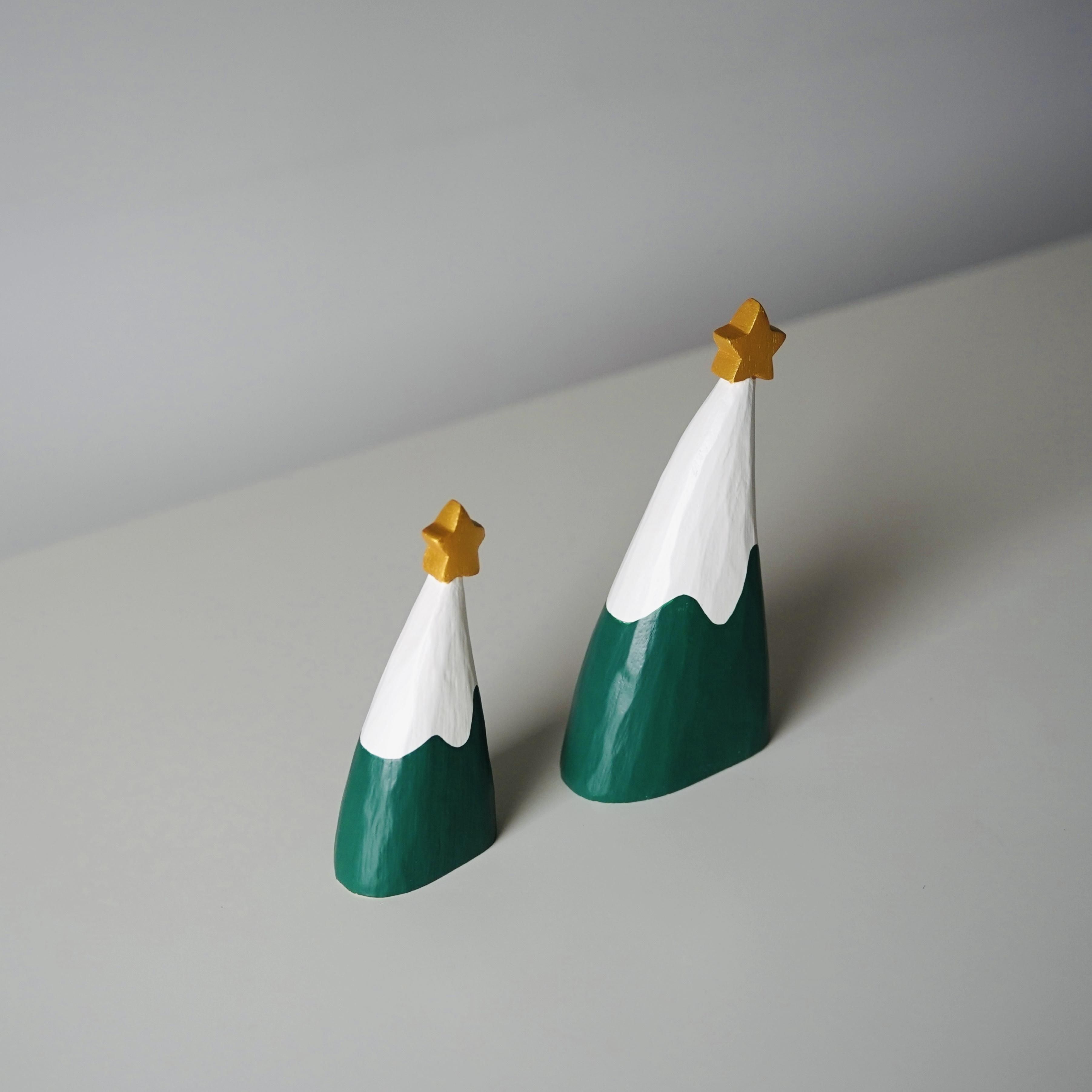 ぽれぽれ動物  よりそいツリー クリスマスツリー ヨウル polepole animal  T-Lab. ティーラボ  動物置物 木彫り オブジェ1