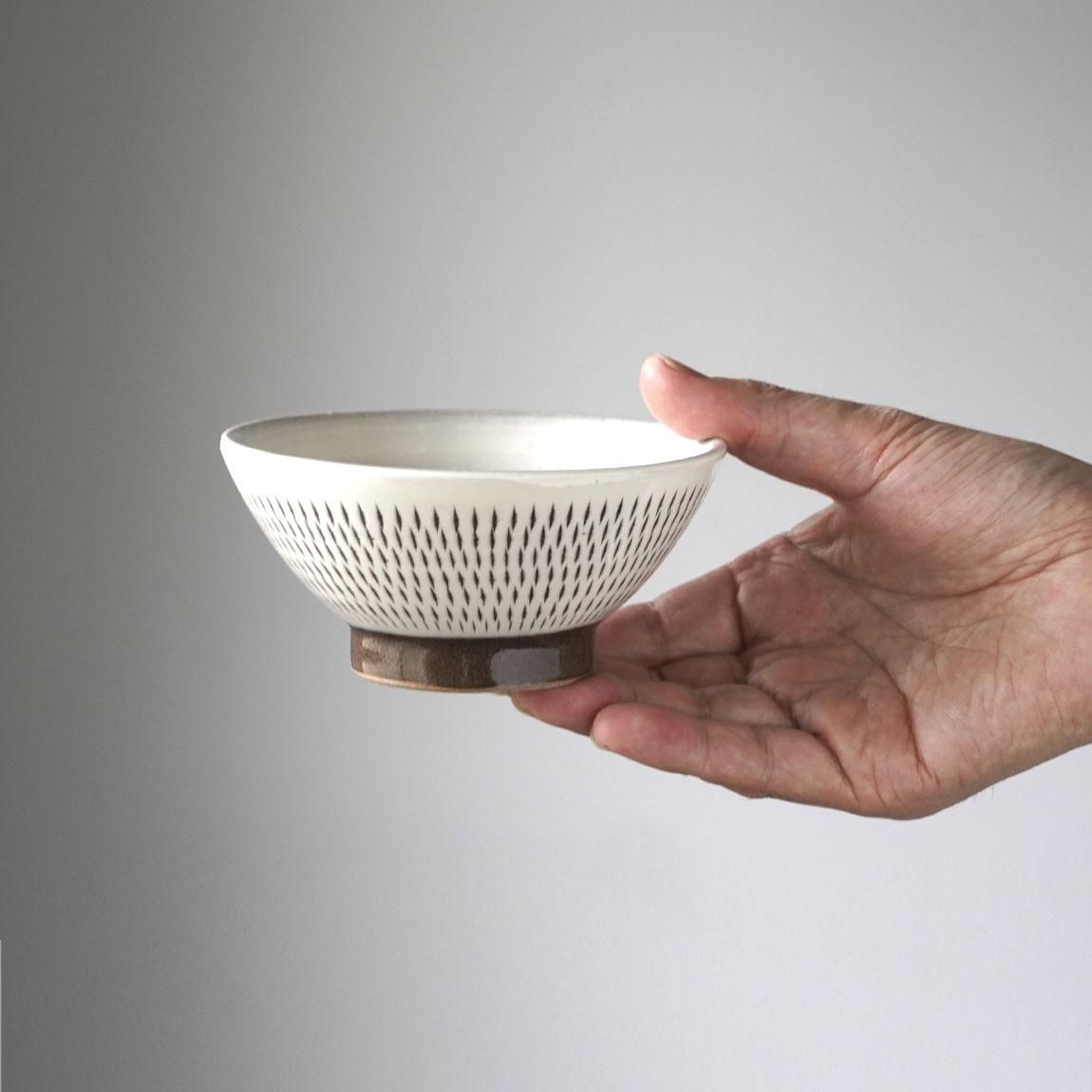 とびかんな 飛び鉋  民藝 飯碗 お茶碗 宝山窯 小石原焼 