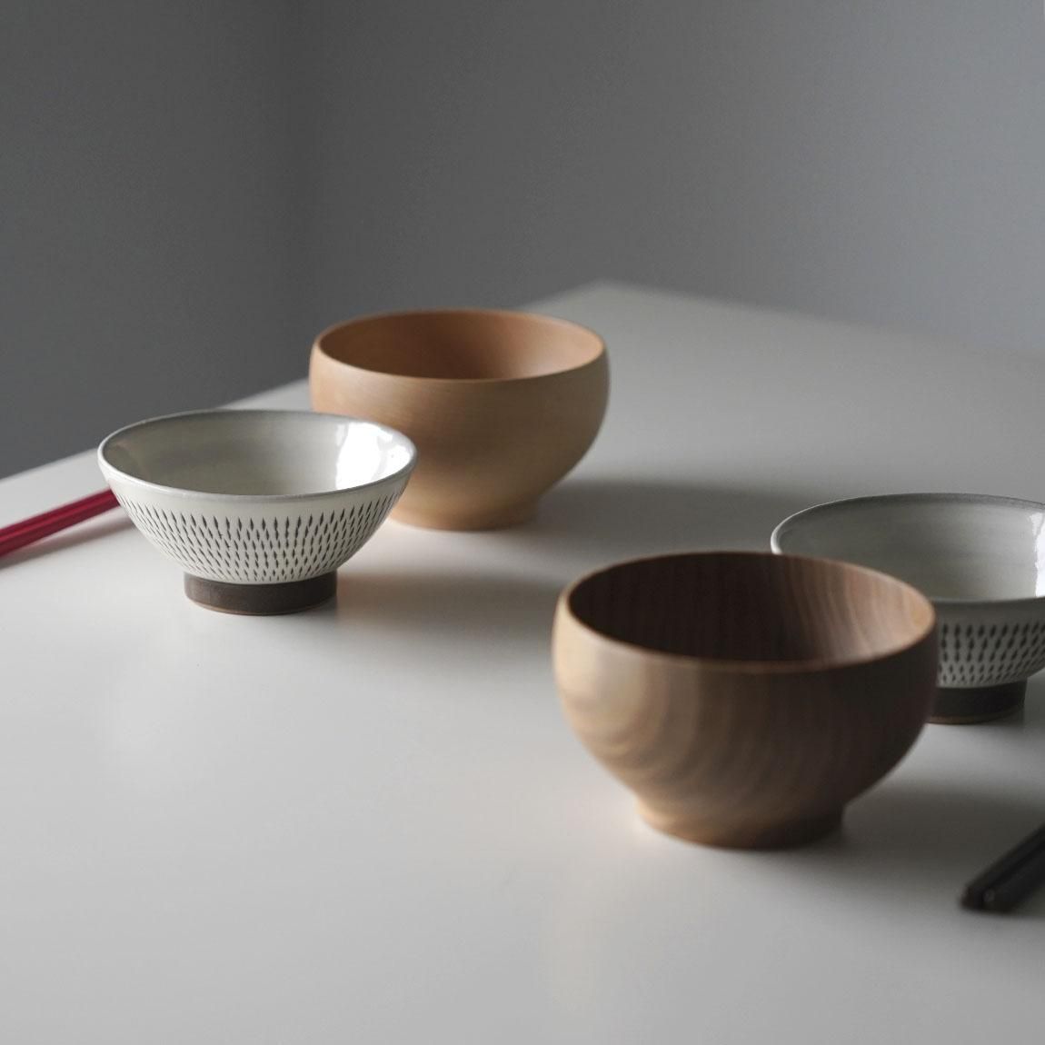 とびかんな 飛び鉋  民藝 飯碗 お茶碗 宝山窯 小石原焼 