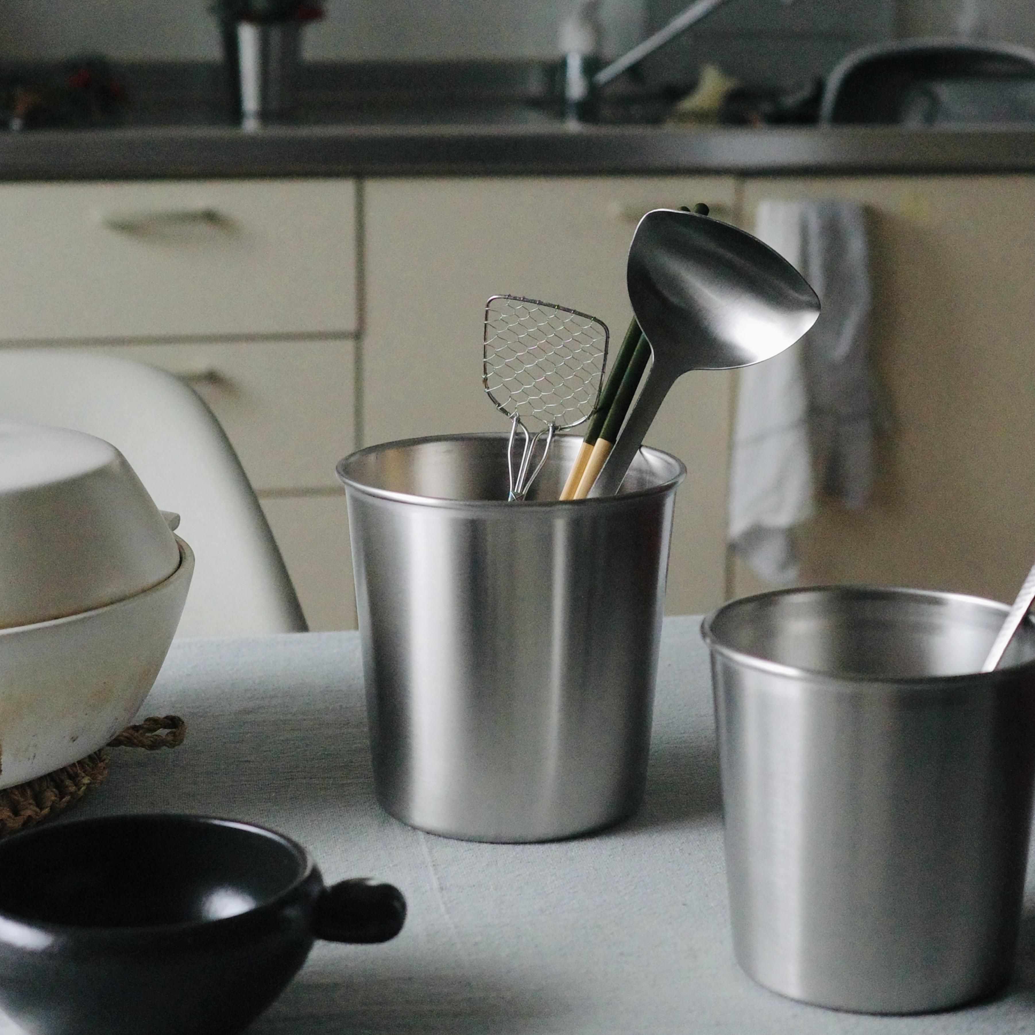 ステンレス がら入れ ツールスタンド 殻入れ 鍋 灰汁入れ あく入れ 殻入れ カラ入れ 鍋 しゃぶしゃぶ カニ 蟹 エビ 海老 すきやき すき焼き