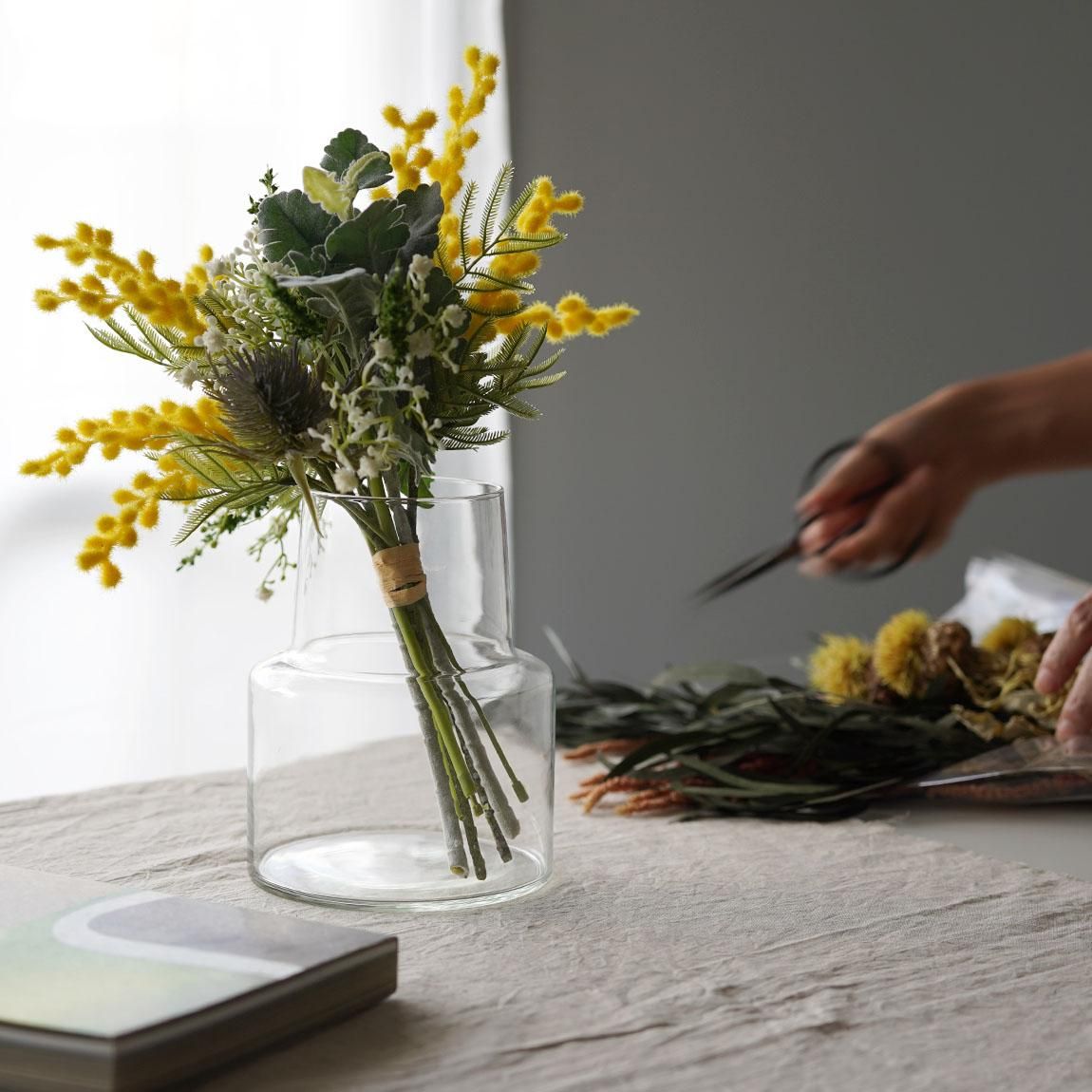 ガラス細工スターデザイン花瓶 花器 最新アイテム - 工芸品