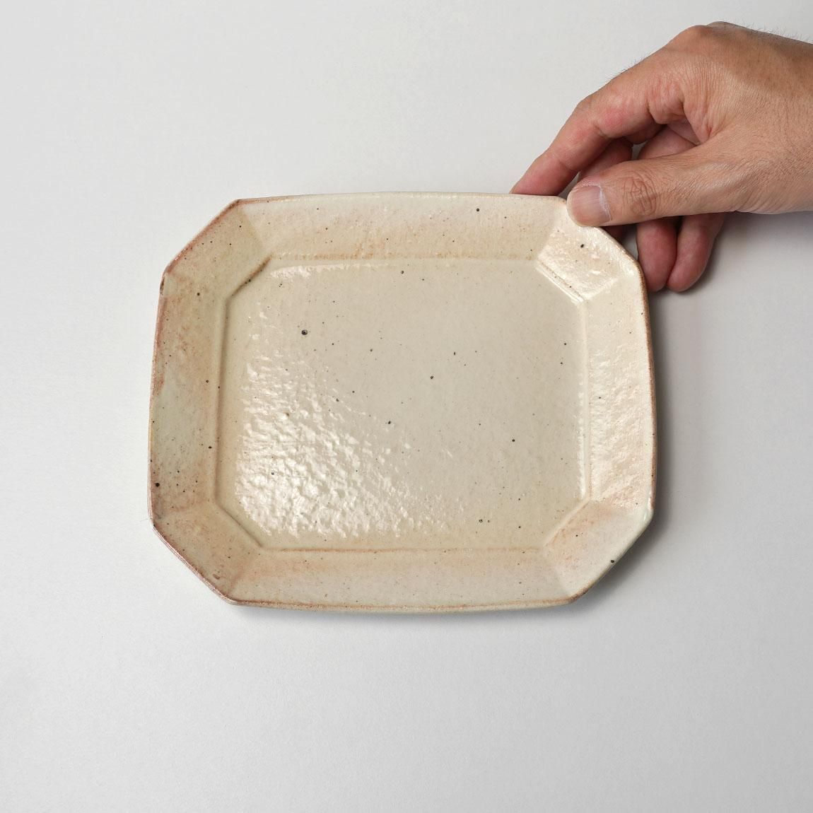 古谷製陶所 八角ケーキ皿 18cm［全3色］ | 古谷浩一の器