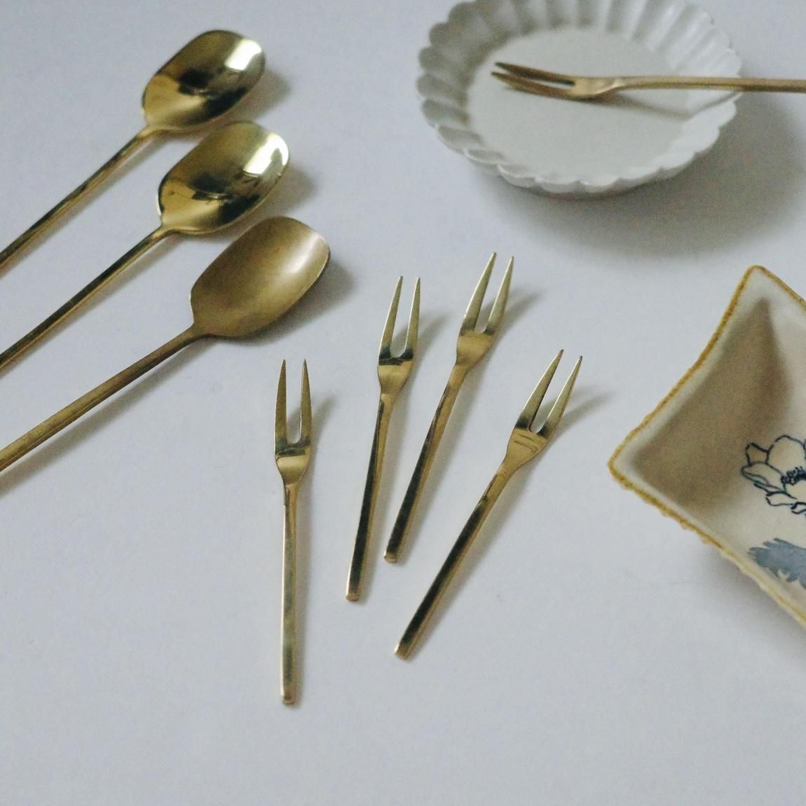 真鍮ヒメフォーク | スイーツフォーク - Anchor Bridge アンカー