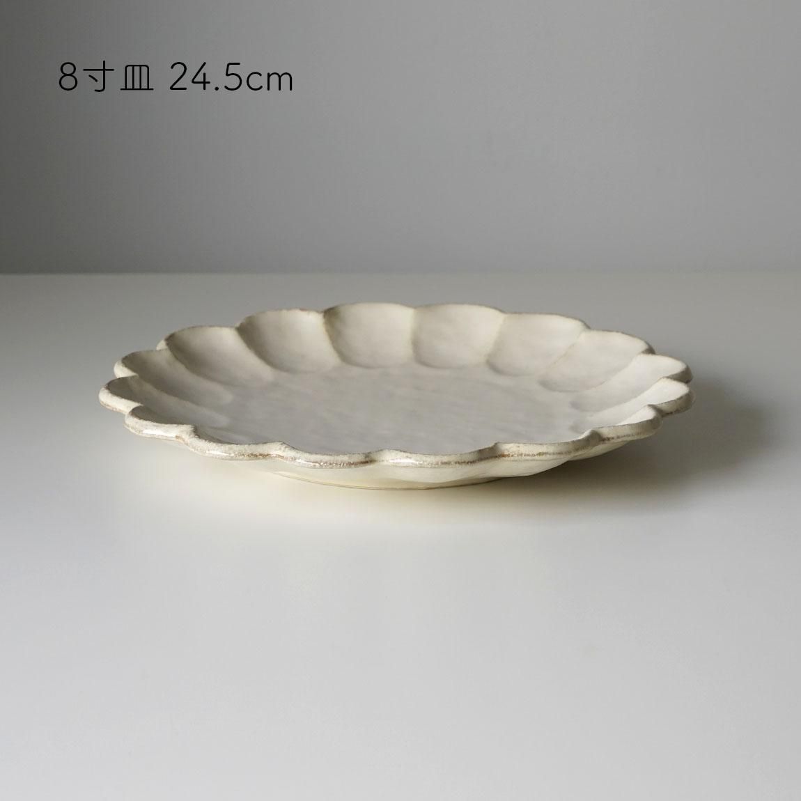 リンカ | KIKKA | 菊花 | 小皿 平皿 取り皿 プレート | 白練 - Anchor
