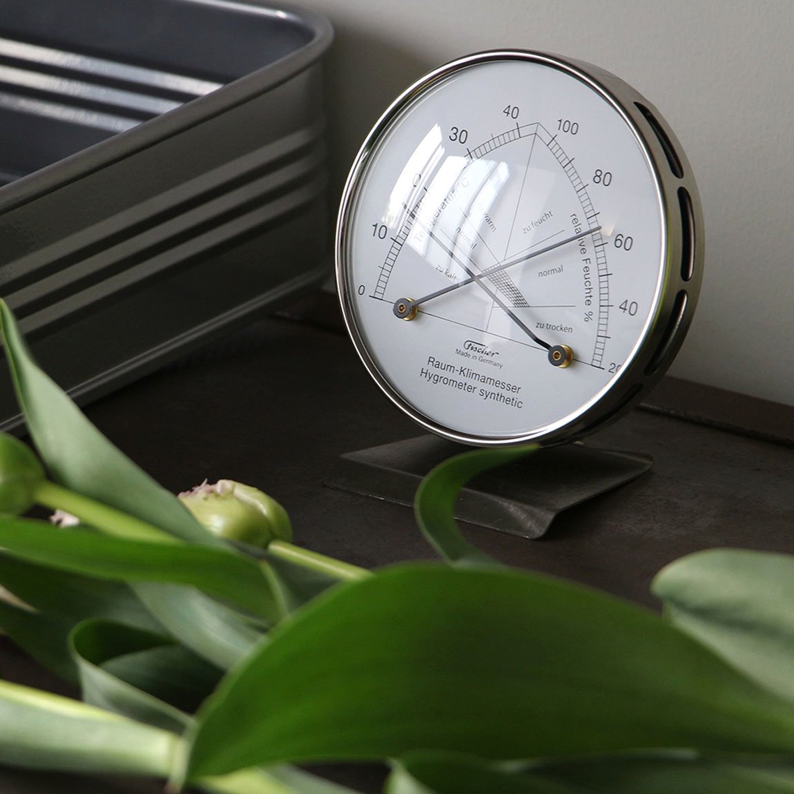 フィッシャー バロメーター Fischer-barometer 湿度計 温度計 142.01
