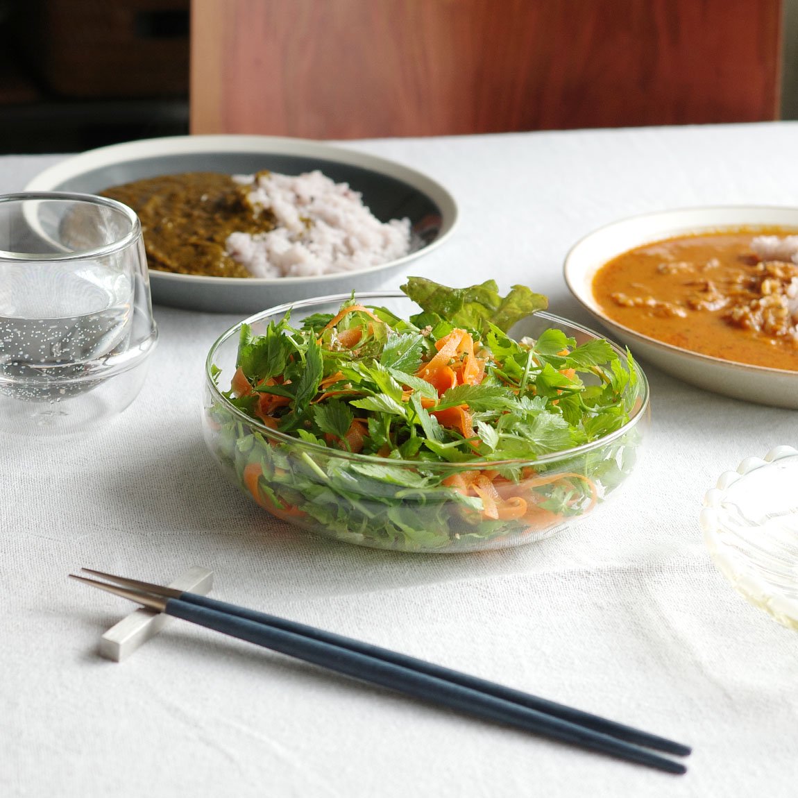 リューズガラス 深皿 / スープ皿 / サラダボウル / 320ml | 食卓の涼を 
