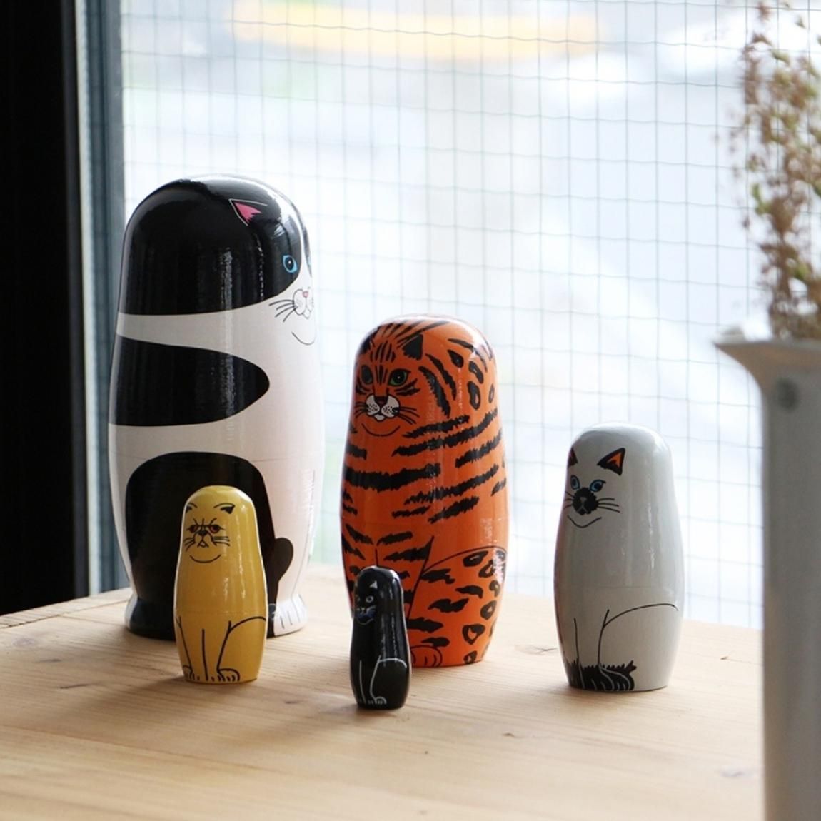 猫のマトリョーシカ | フィーライン ファイブ | Feline 5 | MIDORI