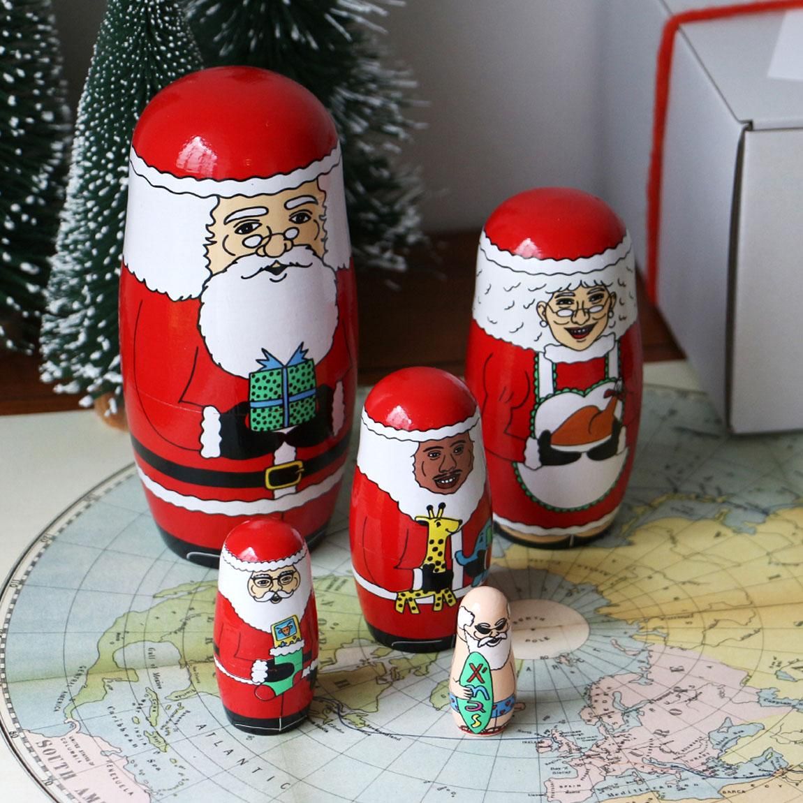 クリスマス マトリョーシカ　セット マトリョーシカ | サンタクロース - Anchor Bridge アンカーブリッジ