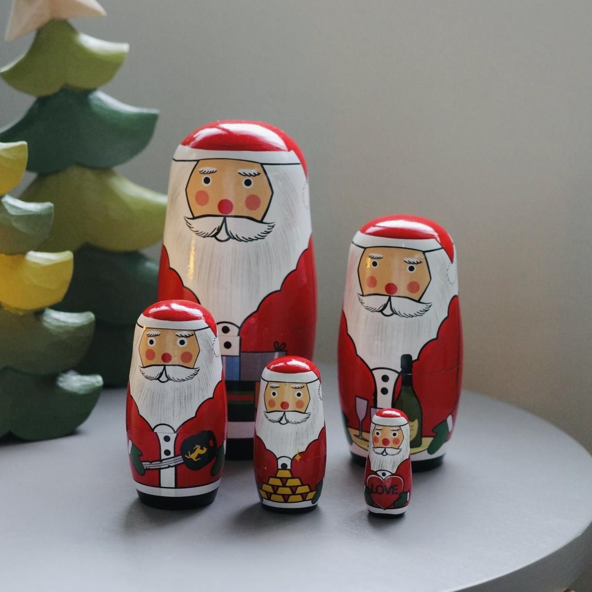 クリスマスツリー　マトリョーシカ　オーナメント　チェブラーシカ クリスマスツリー マトリョーシカ オーナメント チェブラーシカ