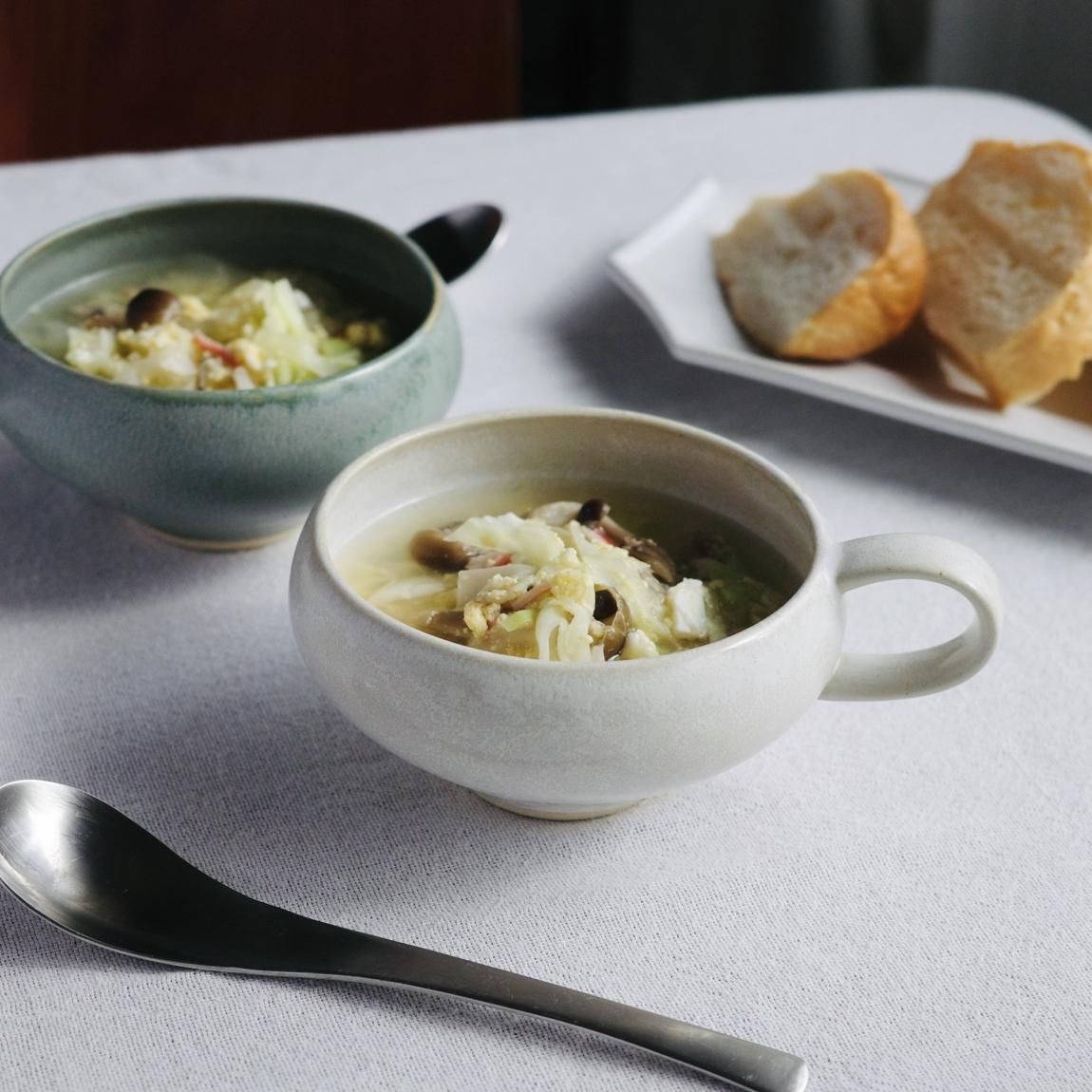 スープカップ　かもめ製作所 かもめ製作所 | 波佐見焼 | スープカップ 280ml［全2色］ - Anchor