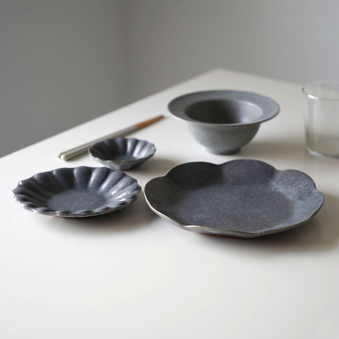 古谷浩一 プレート Koichi Furuya / Furuya Pottery | Rough-edged horizontal
