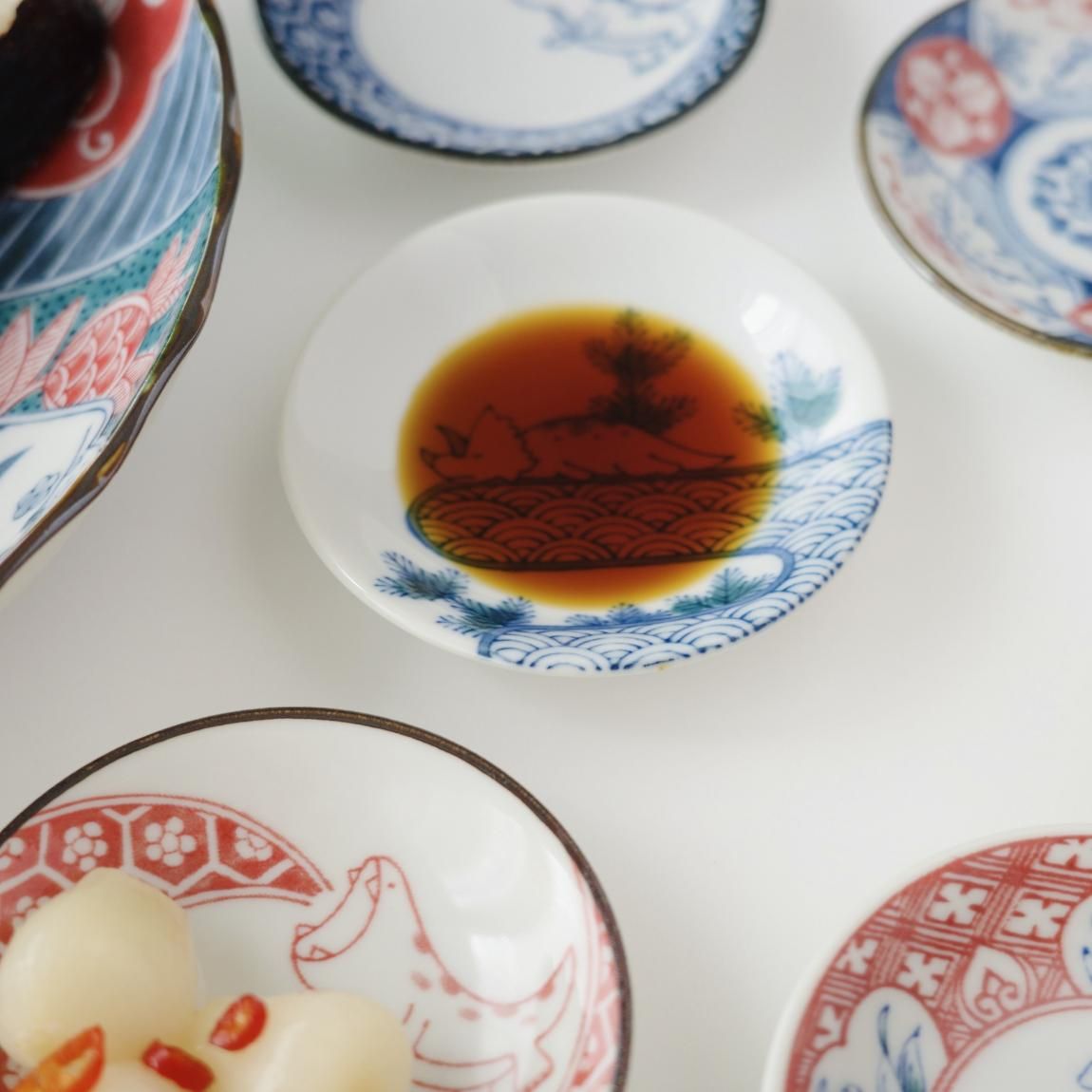 江戸っ子恐竜 まめ皿 | 小皿 | 9cm - Anchor Bridge アンカーブリッジ