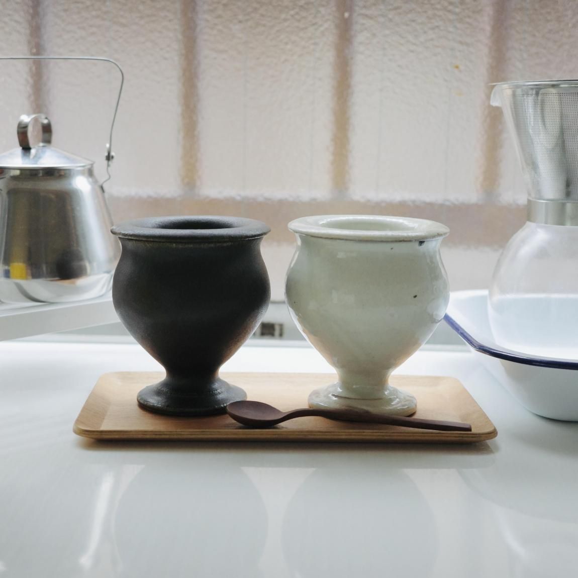 古谷製陶所　蓋つきキャニスター 大小　ピッチャー 古谷浩一 コンポートキャニスター | 220ml 蓋もの - Anchor