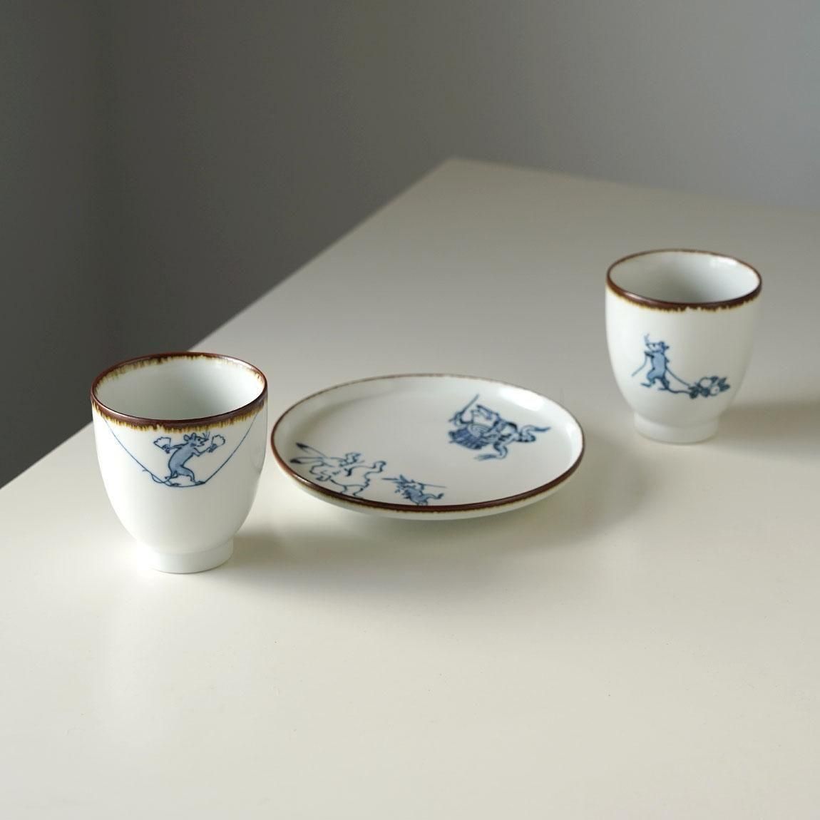 BARBAR 鳥獣戯画 5寸皿 | 波佐見焼 おしゃれ食器 - Anchor Bridge