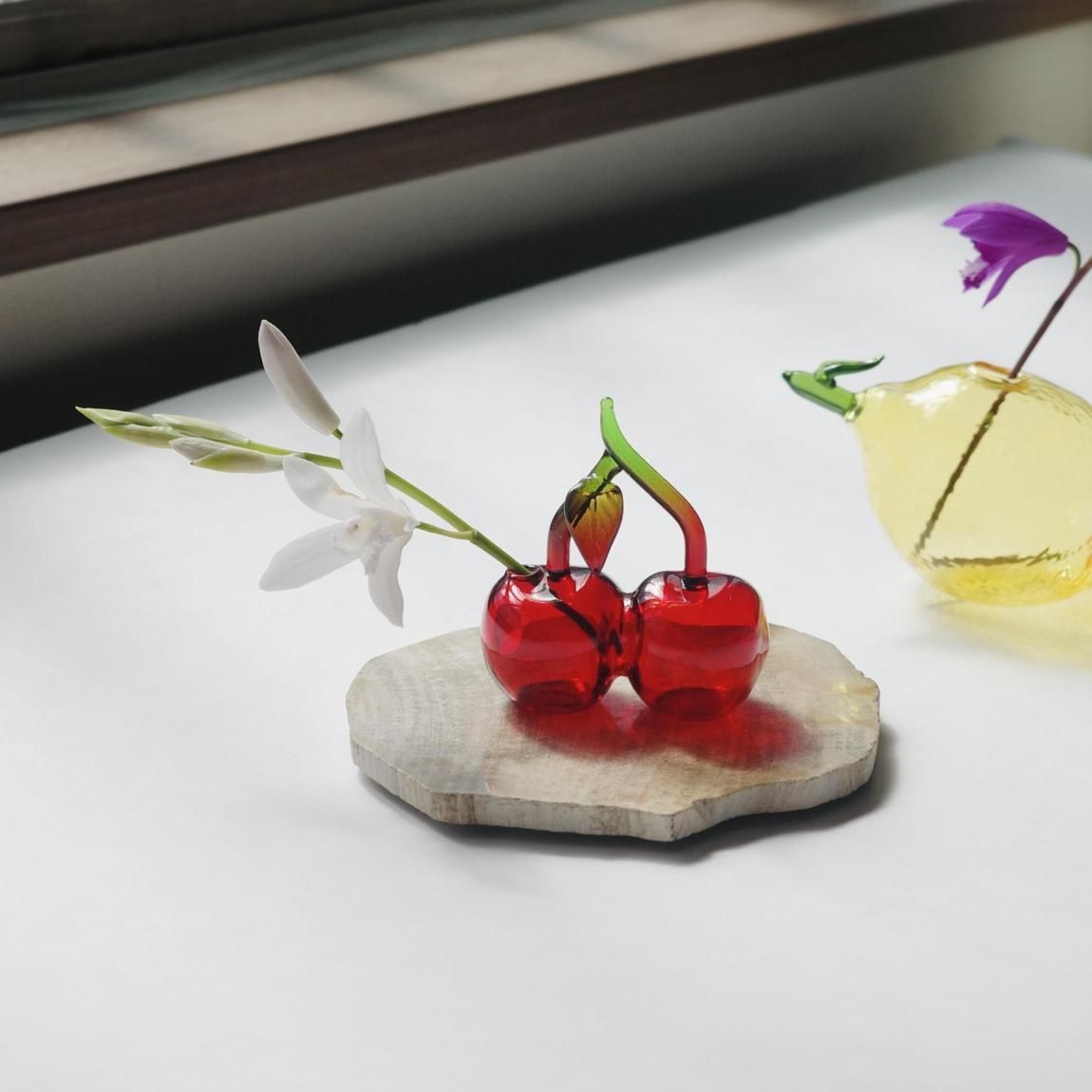 DECO フルーツ ガラスベース | 花器 一輪挿し - Anchor Bridge