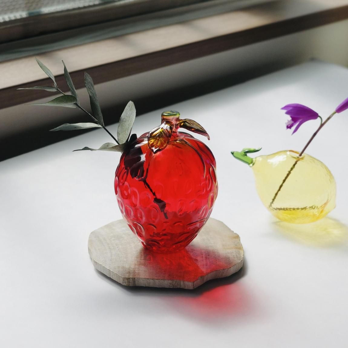 DECO フルーツ ガラスベース | 花器 一輪挿し - Anchor Bridge