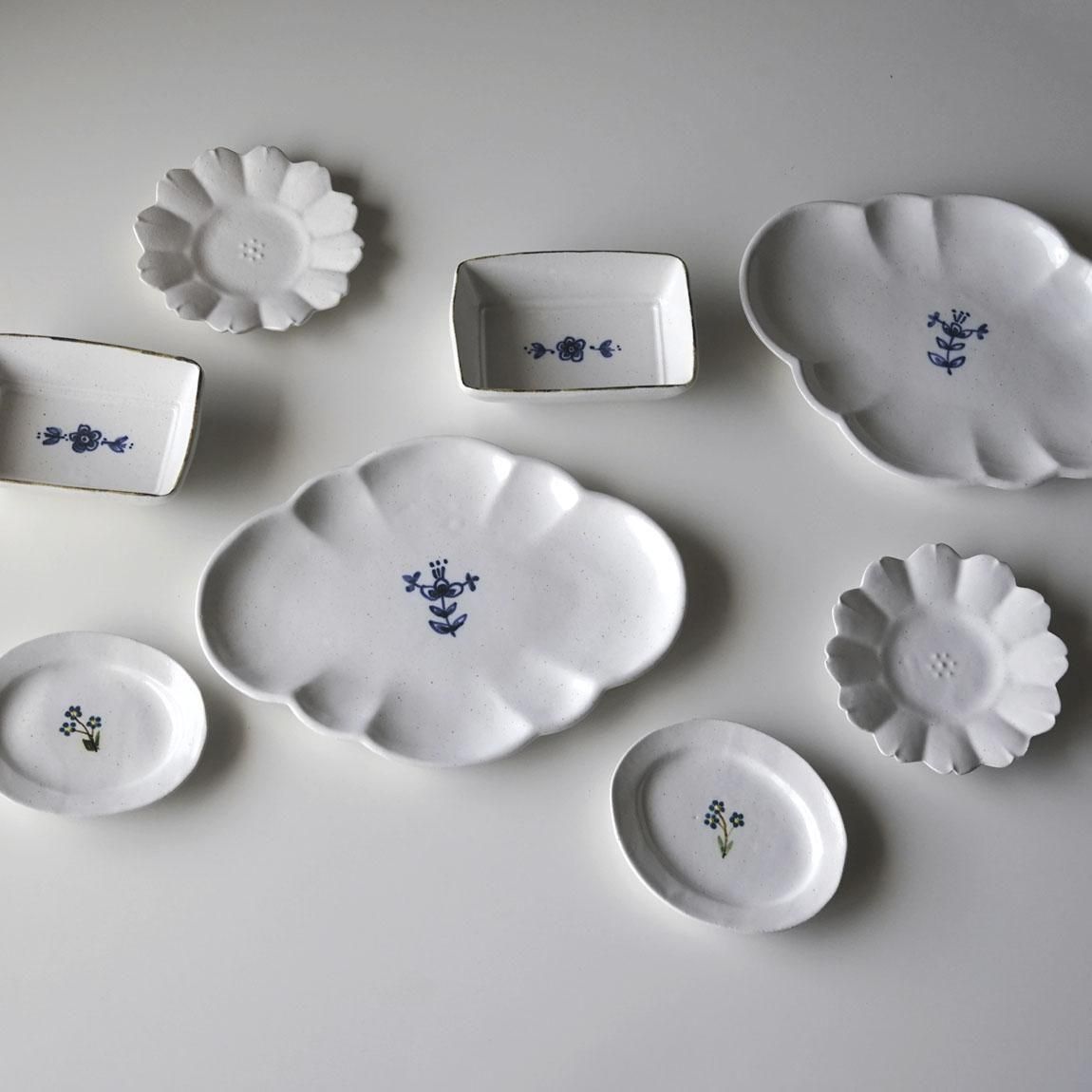 鈴木しのぶ 野花 小皿 | 益子焼 11cm - Anchor Bridge アンカー