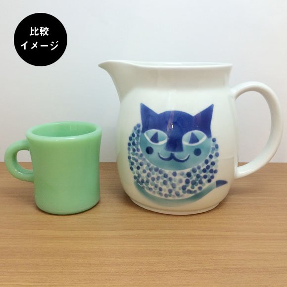 Arabia アラビア 猫 ピッチャー 青 - Anchor Bridge アンカーブリッジ ONLINE STORE | テーブルウェア インテリア