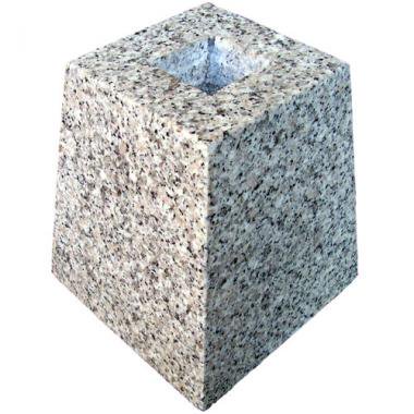 御影石 白桜 120×170×185mm 4寸 本磨き 角 - 御影石 建築石材のネット