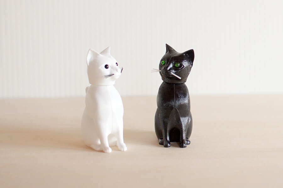Bobbing Cat 黒猫 / 白猫 | お菓子とネコ雑貨の店、キャリコ