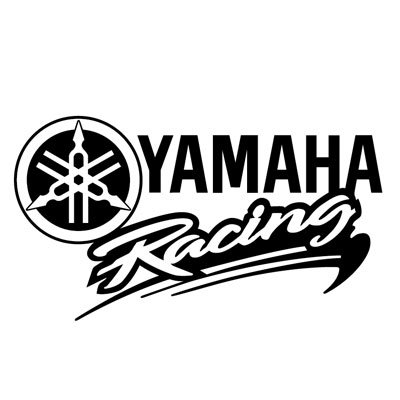 Yamaha Racing Logo Stickers - 018 - ステッカー、カッティング