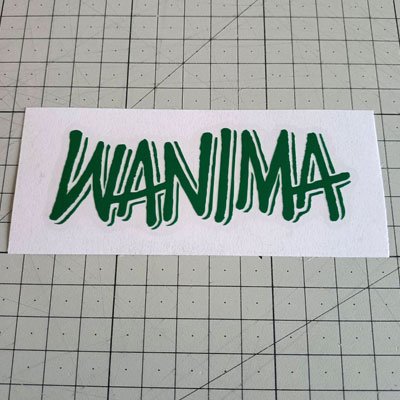 Wanima Logo Stickers ステッカー カッティングステッカー シールを通販 販売 通信販売しているオンラインショップ Acestickers Com