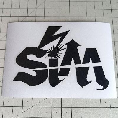 SiM バンド 初期ロゴ ステッカー Sim Logo Stickers - ステッカー、カッティングステッカー
