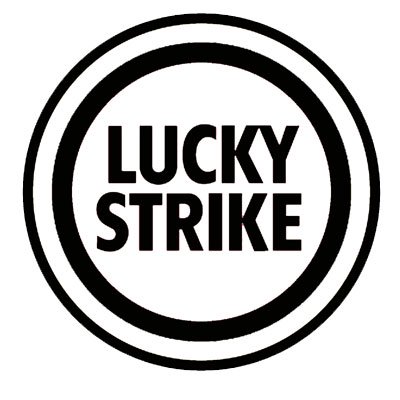 Lucky Strike logo Stickers - ステッカー、カッティングステッカー、シールを通販・販売・通信販売しているオンラインショップ!  - acestickers.com