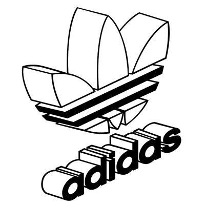 Adidas logo 019 - Stickers - ステッカー、カッティングステッカー、シールを通販・販売・通信販売しているオンライン ...