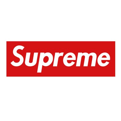 Supreme Logo(Red/White)Stickers -  ステッカー、カッティングステッカー、シールを通販・販売・通信販売しているオンラインショップ! - acestickers.com
