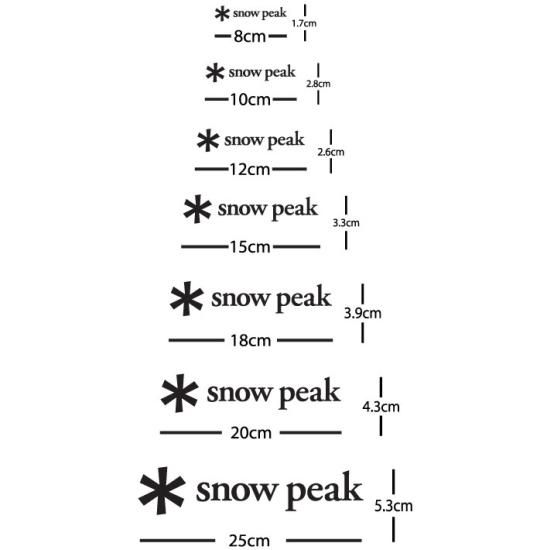 Snow peak Logo(001)Stickers - ステッカー、カッティング