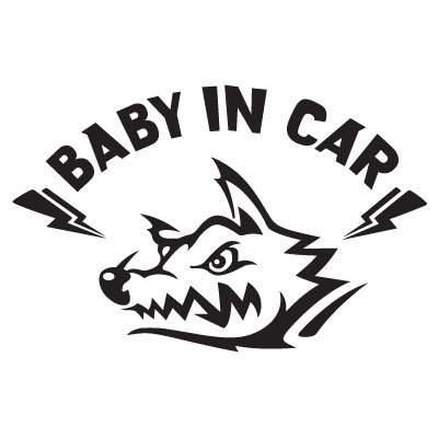 Man with A Mission Baby in Car logo (040) Stickers - ステッカー 