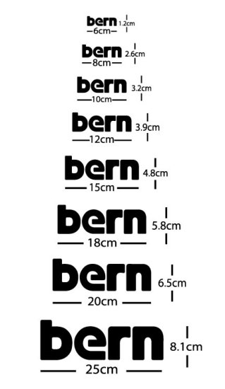 Bern Logo Stickers - ステッカー、カッティングステッカー、シールを通販・販売・通信販売しているオンラインショップ! -  acestickers.com