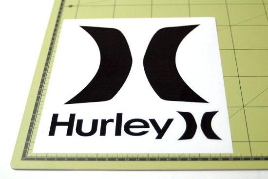 Hurley Logo Stickers - 002 - ステッカー、カッティングステッカー、シールを通販・販売・通信販売しているオンラインショップ!  - acestickers.com