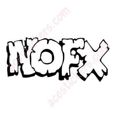 Nofx Logo Decal Sticker - ステッカー、カッティングステッカー