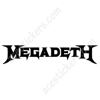 Megadeth music logo Stickers (15 x 2.9 cm) -  ステッカー、カッティングステッカー、シールを通販・販売・通信販売しているオンラインショップ! - acestickers.com