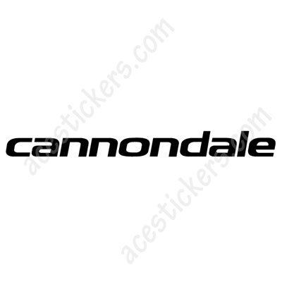 Cannondale Logo # 002 Stickers (18 x 1.7 cm) - ステッカー、カッティングステッカー、シールを通販・販売・通信販売しているオンラインショップ!  - acestickers.com