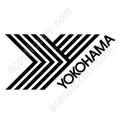 Yokohama Logo # 001 Stickers (15 x 7.5 cm) -  ステッカー、カッティングステッカー、シールを通販・販売・通信販売しているオンラインショップ! - acestickers.com